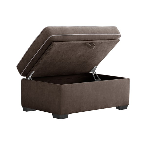 Brūns otomans ar uzglabāšanas vietu Jalouse Maison Serena-image-2