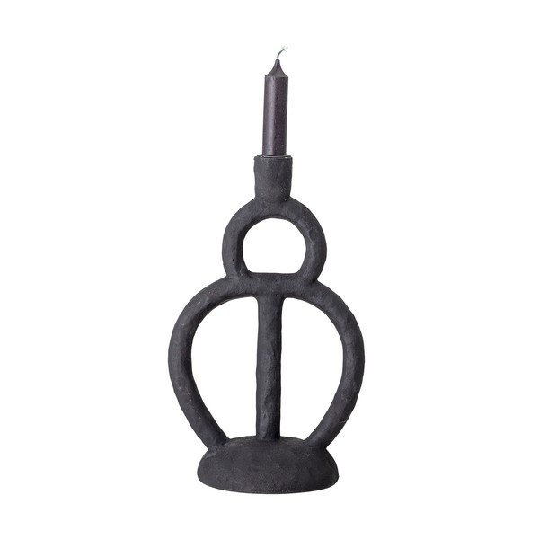 Melns svečturis Bloomingville Ramina, augstums 29 cm-image-2