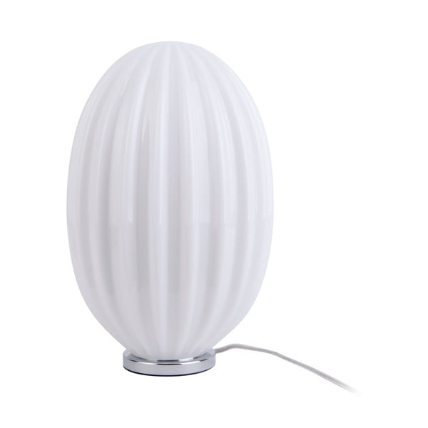Balta galda lampa Leitmotiv Smart, augstums 31 cm