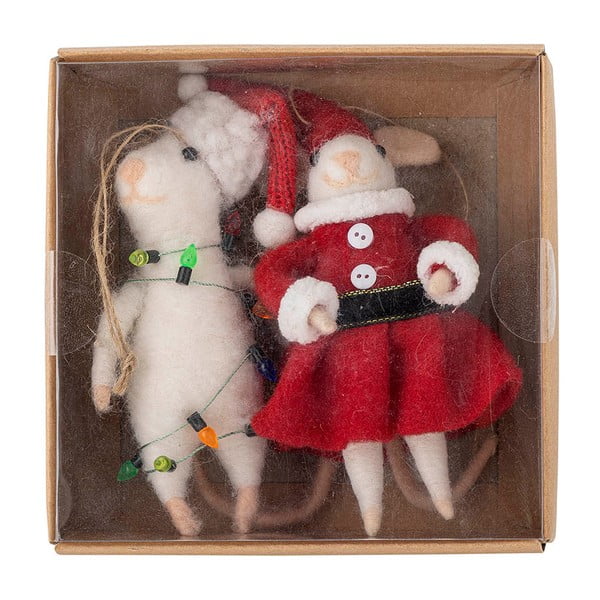 Vilnas Ziemassvētku eglītes rotājumi (2 gab.) 13 cm Peo – Bloomingville-image-2