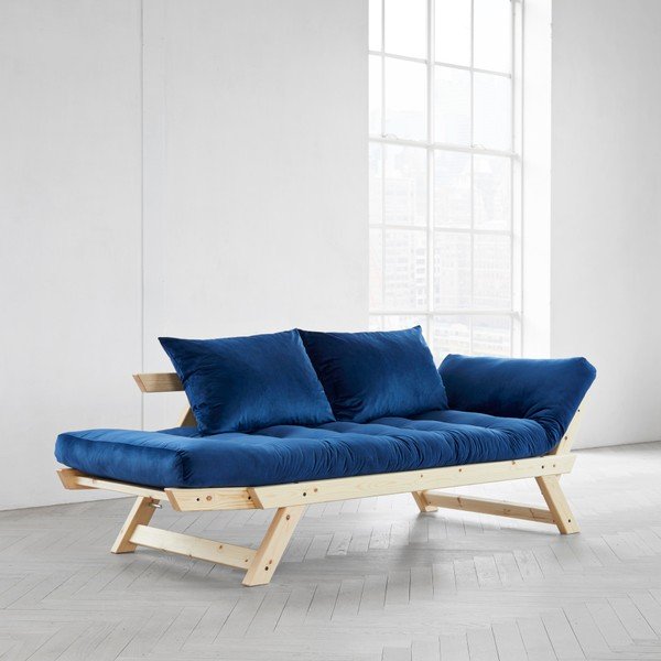 Mainīgs dīvāns Karup Bebop Natural/Velvet Navy-image-3
