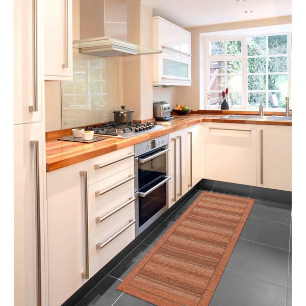 Oranžs paklājs Floorita Velour, 55 x 190 cm-image-2