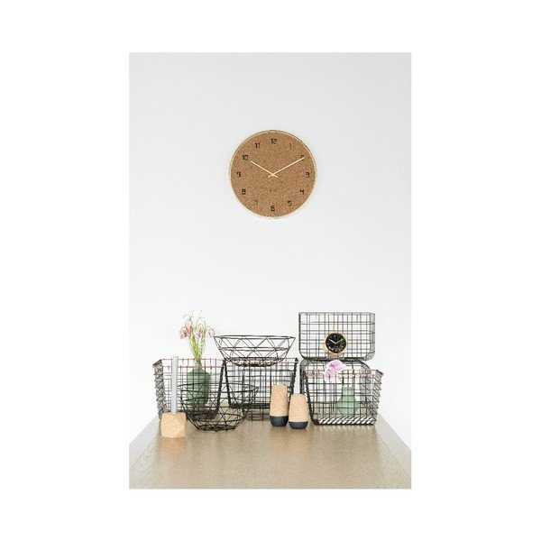 Korķa sienas pulkstenis Karlsson Modest, ⌀ 40 cm-image-1