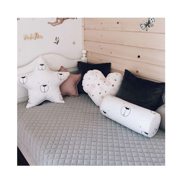 Stepēts bērnu gultas pārklājs 160x100 cm Posh Velvet – Yellow Tipi-image-2