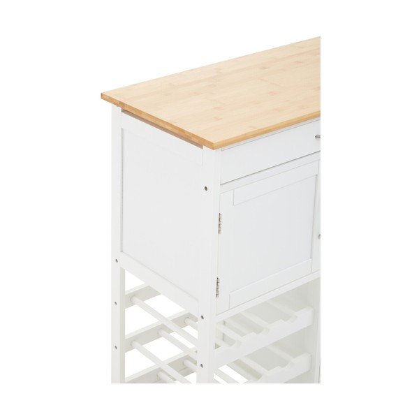 Bambusa virtuves sala uz riteņiem 37x67 cm Harlow – Premier Housewares-image-4