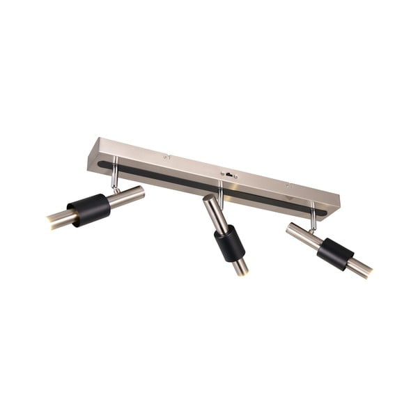 Melna/sudraba krāsas LED prožektora tipa lampa 20,5x63 cm Ikaris – Trio Select-image-1