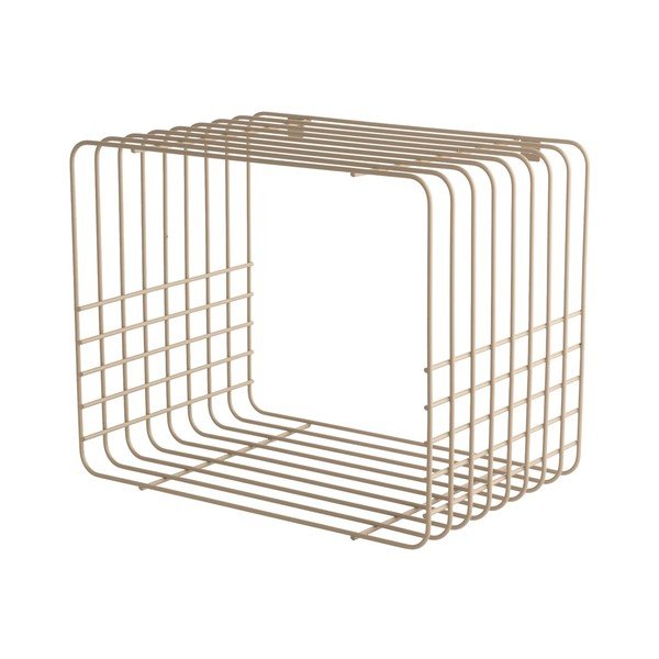 Bēšs daudzlīmeņu metāla sienas plaukts 38 cm Wire – Mette Ditmer Denmark