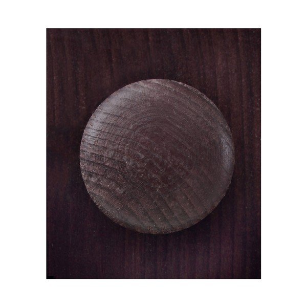 Tumši brūna priedes masīvkoka vitrīna 95x35 cm Lisa – Støraa-image-4