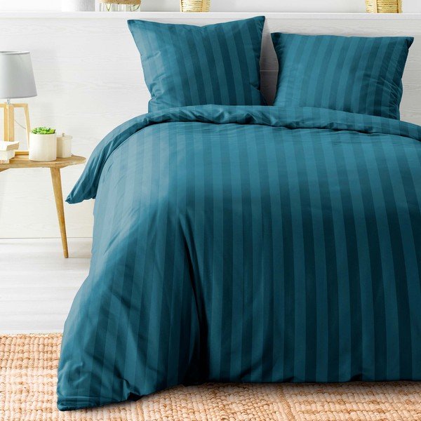 Zila divguļamā mikrošķiedras gultas veļa 240x220 cm Cleo – douceur d'intérieur-image-1