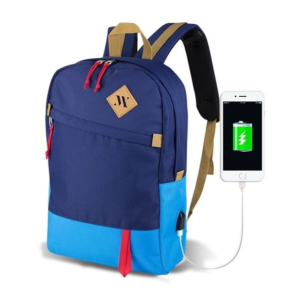 Zila mugursoma ar USB portu My Valice FREEDOM Smart Bag Mavi