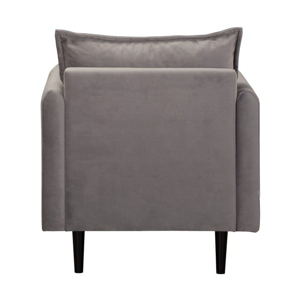 Pelēks samta atpūtas krēsls Juli – Ropez-image-4