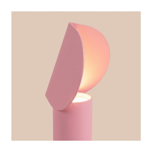Rozā alumīnija LED galda lampa (augstums 15 cm) BISCUIT – Thoro-image-2
