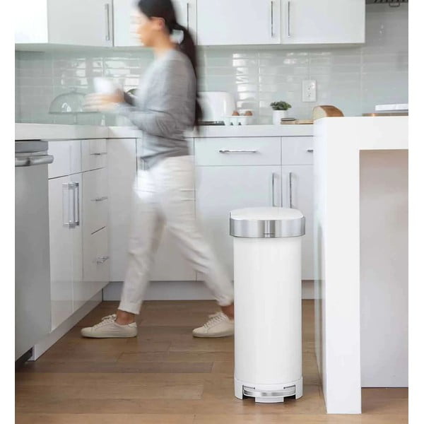 Tērauda atkritumu tvertne ar pedāli 45 l – simplehuman-image-1