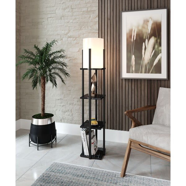Melna stāvlampa (augstums 135 cm) Nora – Opviq lights-image-1