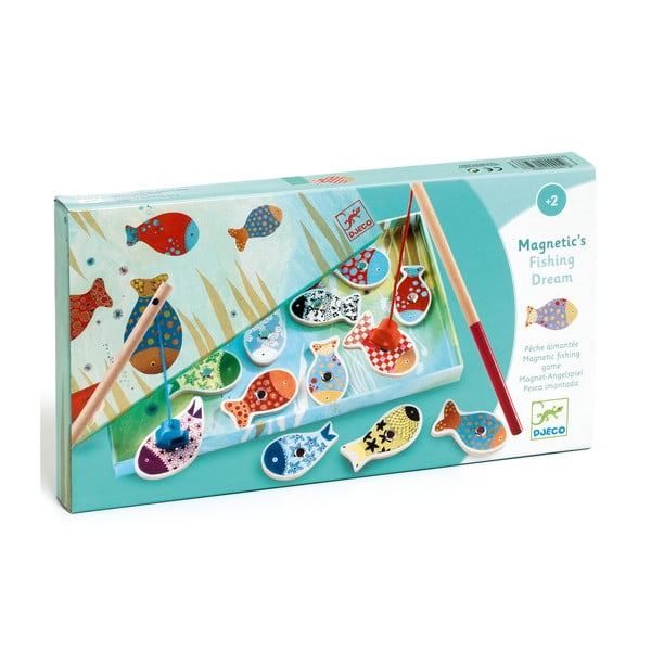 Bērnu koka spēle ar magnētiskajām zivīm Djeco-image-2