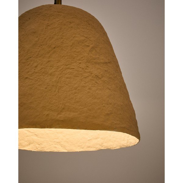 Bēša griestu lampa ø 35 cm Lisora – Kave Home-image-1