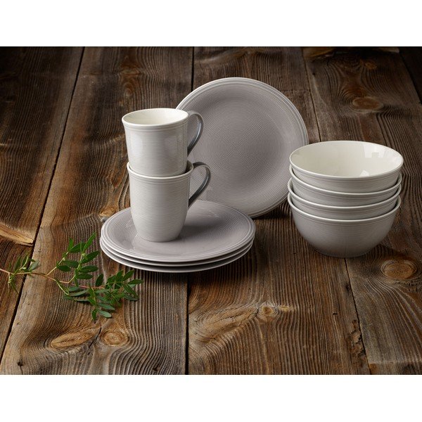 Balti pelēks porcelāna deserta šķīvis Villeroy & Boch Like Color Loop, ø 21,5 cm-image-3