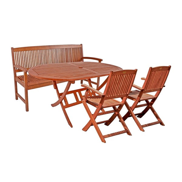 Dārza soliņš no eikalipta koka Garden Pleasure Stockholm-image-1