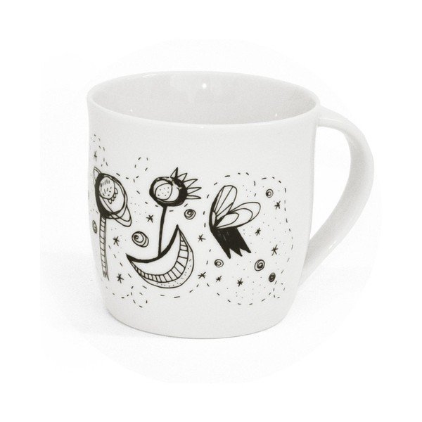 Balta porcelāna krūze 260 ml Domov tu – Bonami