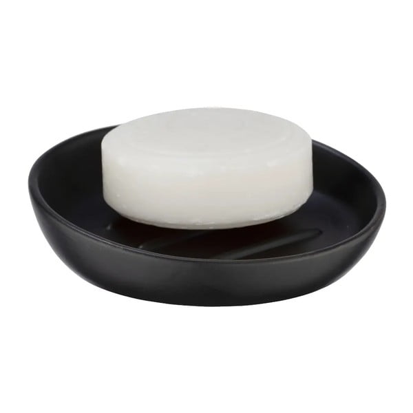 Matēti melns keramikas vannas istabas piederumu komplekts Badi – Wenko-image-2