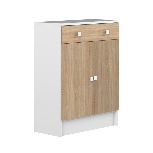 Vannas istabas skapītis ar ozolkoka dekoru TemaHome Combi-image-3