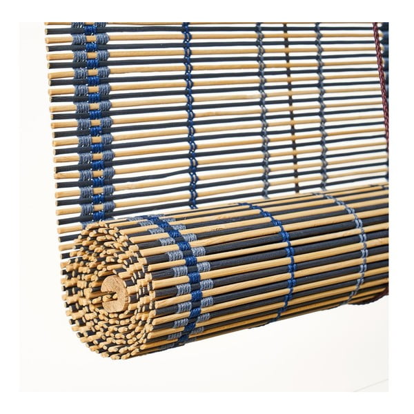 Zila/brūna bambusa rullo žalūzija 90x180 cm Natural Life – Casa Selección-image-2