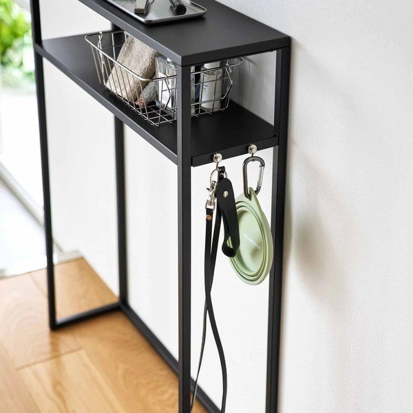 Melns metāla konsoles galds 18x60 cm Tower – YAMAZAKI-image-4