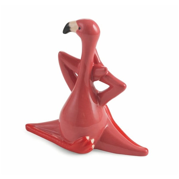 Sarkana dekoratīva Villa d'Este Flamingo statuja