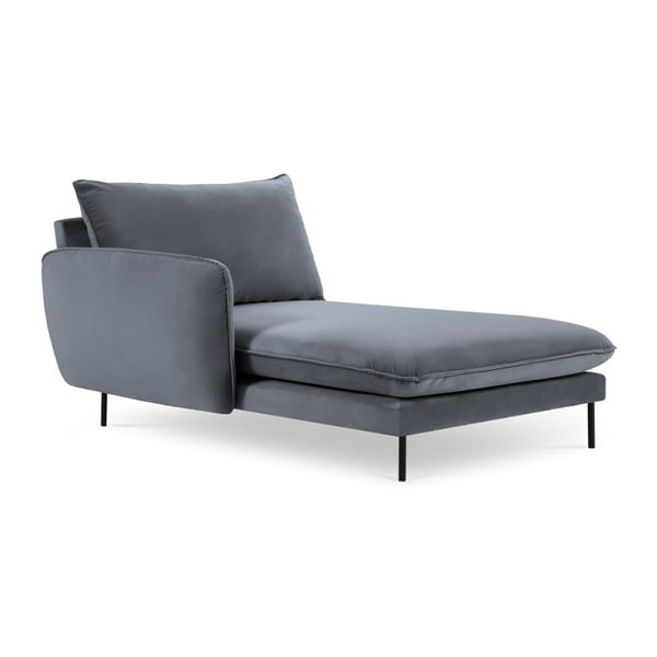 Pelēks samta zvilnis Cosmopolitan Design Vienna, kreisais stūris-image-2