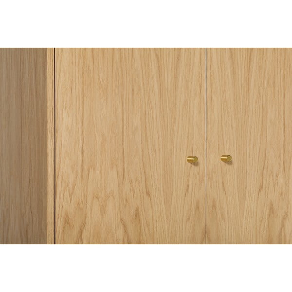 Dabīga toņa skapis ar ozolkoka imitāciju 80x190 cm Flora – Woodman-image-1