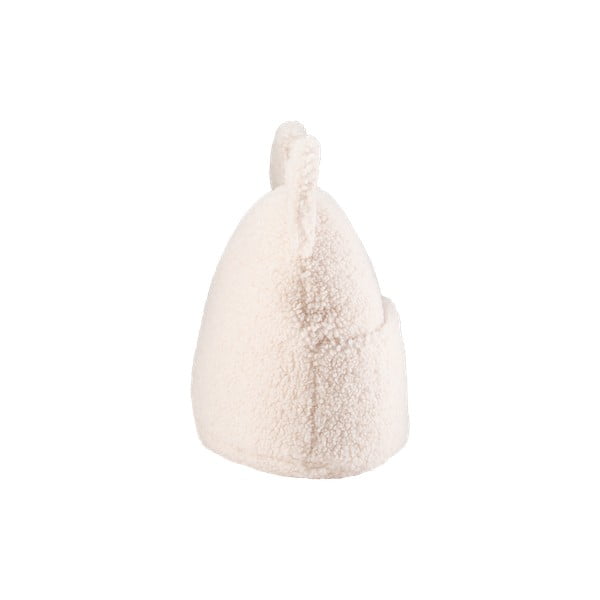 Krēmkrāsas bērnu dīvāna spilvens no buklē auduma Teddy Pouch – Wigiwama-image-2