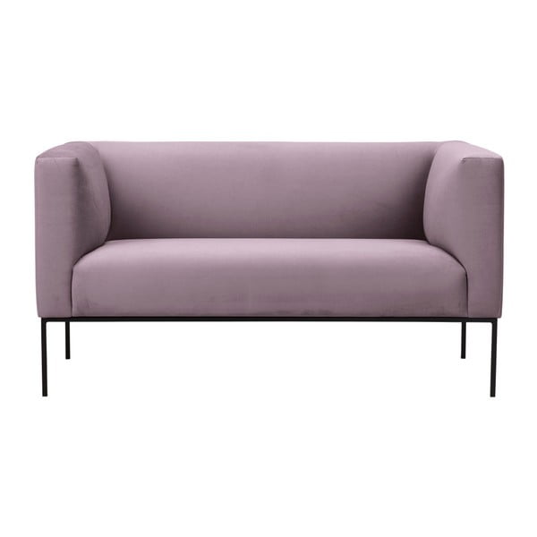 Rozā samta dīvāns Windsor & Co Sofas Neptune, 145 cm