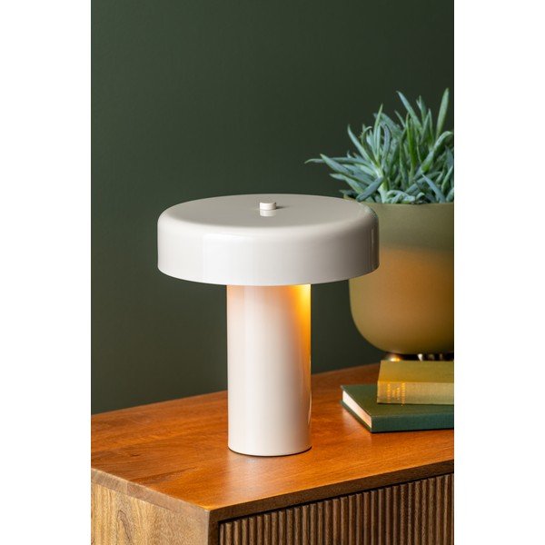 Bēša metāla galda lampa (augstums 26 cm) Riqueza Palo – Leitmotiv-image-1