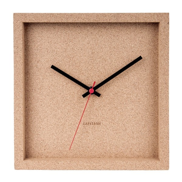 Korķa sienas pulkstenis Karlsson Franky, platums 25 cm