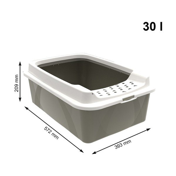 Kaķu tualete 57,2x39,3 cm Eco Bonnie – Rotho-image-1