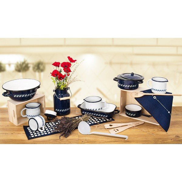 Zils emaljas trauks Orion, 0,6 l-image-1