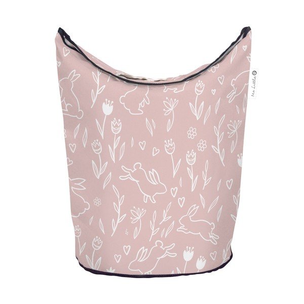 Rozā auduma uzglabāšanas grozs bērniem Sweet Bunnies - Butter Kings-image-2