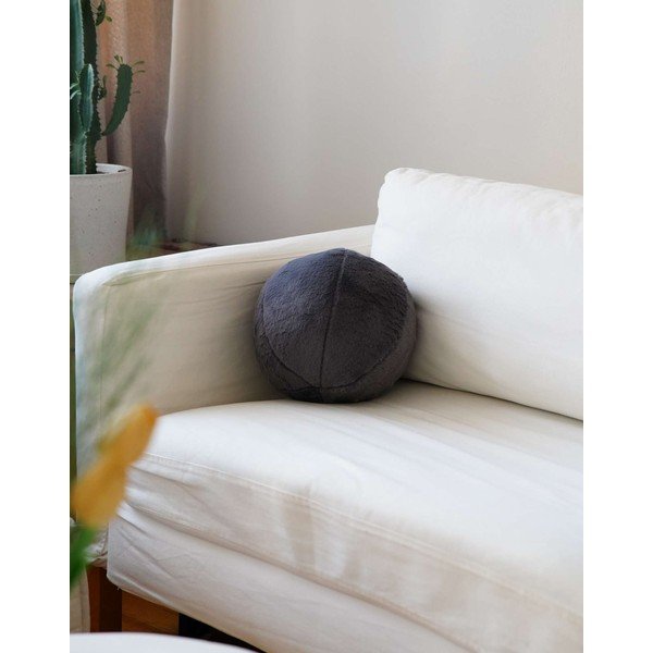 Mikroplīša dekoratīvais spilvens ø 25 cm Top – Mioli Decor-image-3