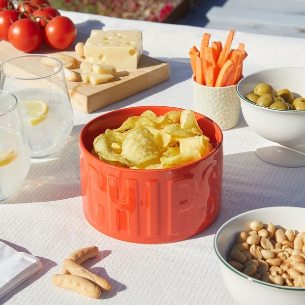 Sarkana keramikas servēšanas bļodiņa 1 l Chips – Balvi-image-1