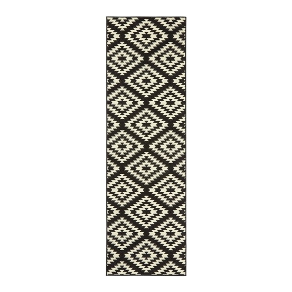Melnbalts paklājs Hanse Home Basic Nordic, 80 x 450 cm