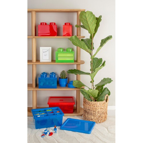 Zila LEGO® apaļa glabāšanas kaste-image-1