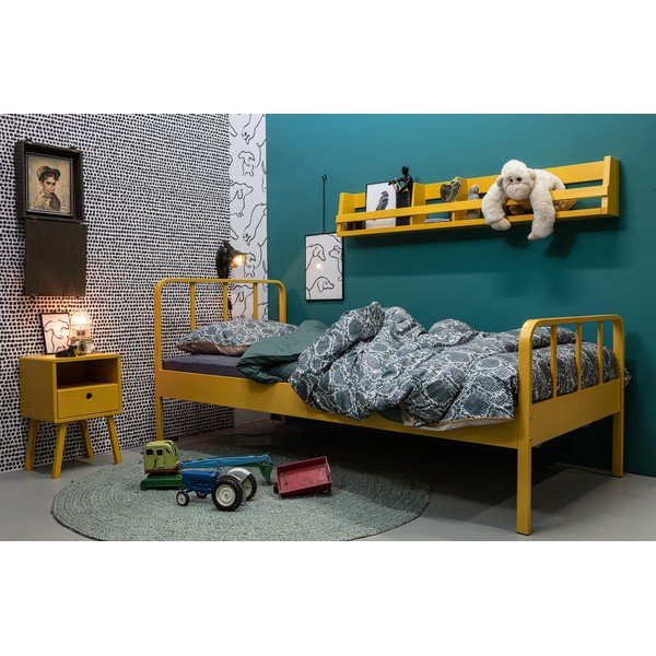 Dzeltens plaukts no priedes masīvkoka WOOOD Sammie-image-1