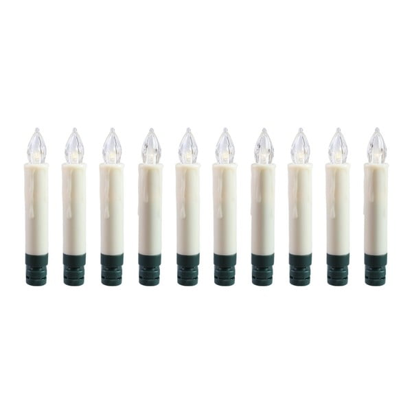 10 DecoKing Blinx eglīšu sveču komplekts