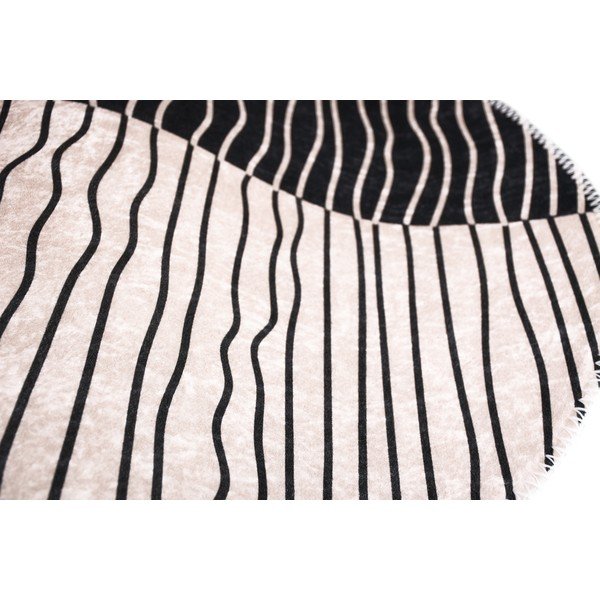 Melnbalts mazgājams apaļš paklājs ø 120 cm Yuvarlak – Vitaus-image-2