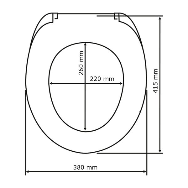 Balts tualetes poda sēdeklis Wenko Prima, 41 x 38 cm-image-4