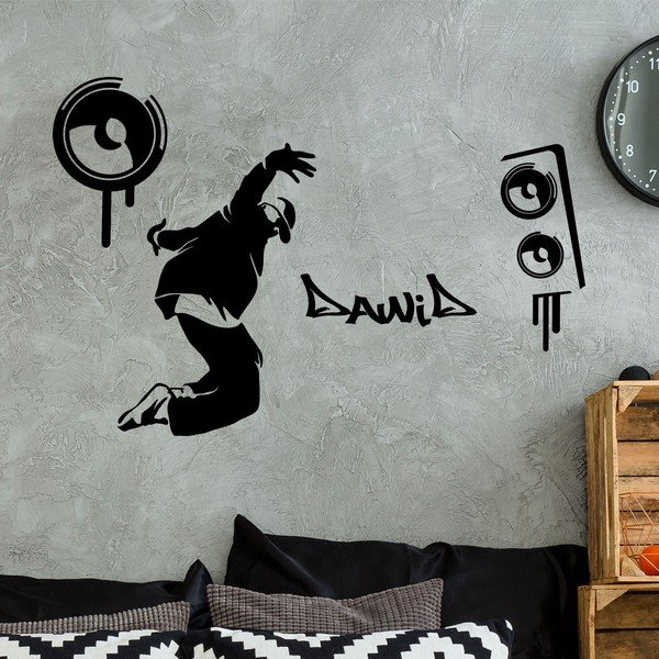 Sienas uzlīme ar nosaukumu Ambiance Hip Hop-image-2