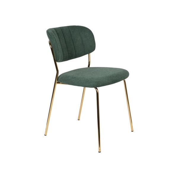 Tumši zaļi ēdamistabas krēsli (2 gab.) Jolien – White Label