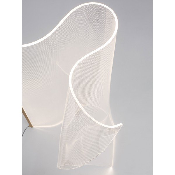 Zelta krāsas alumīnija LED stāvlampa ar akrila stikla abažūru (augstums 105 cm) Siderno – Nova Luce-image-1