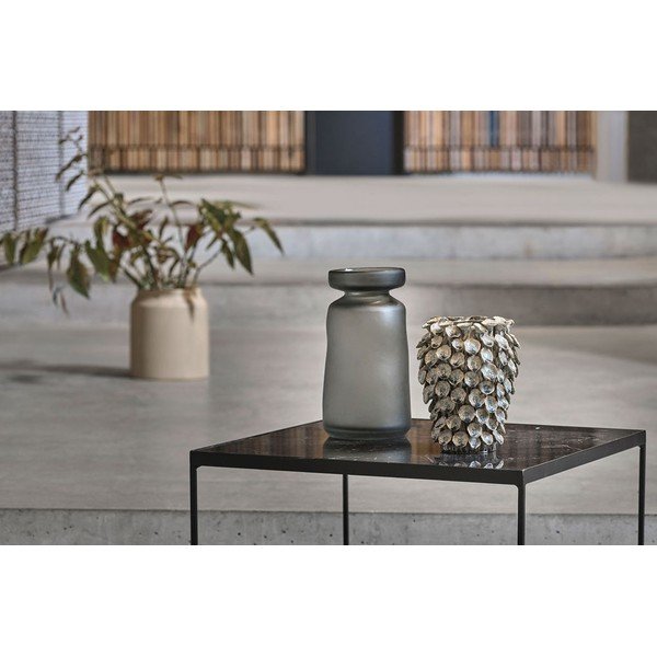 Melns žurnālgaldiņš ar marmora imitācijas galda virsmu 60x60 cm Gorm – Villa Collection-image-1