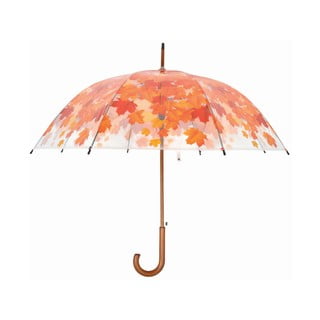 Caurspīdīgs lietussargs Esschert Design Ambiance Birdcage Fall Leaves, ⌀ 93 cm